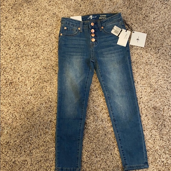 7 for all mankind girls ankle skinny jeans - Picture 2 of 3